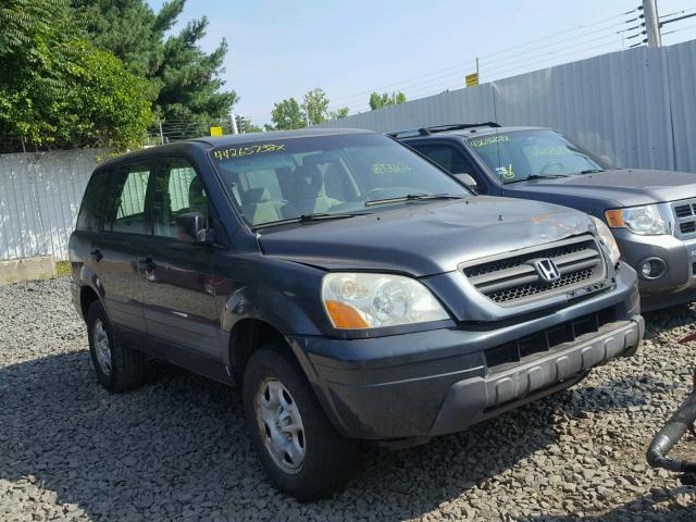 2HKYF18113H584517 - 2003 HONDA PILOT LX GRAY photo 1