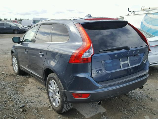 YV4992DZ8A2070902 - 2010 VOLVO XC60 T6 BLUE photo 3