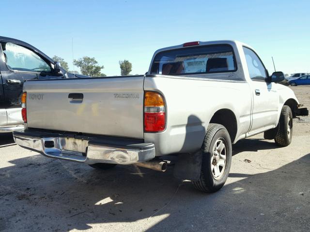 5TENL42N93Z251410 - 2003 TOYOTA TACOMA SILVER photo 4