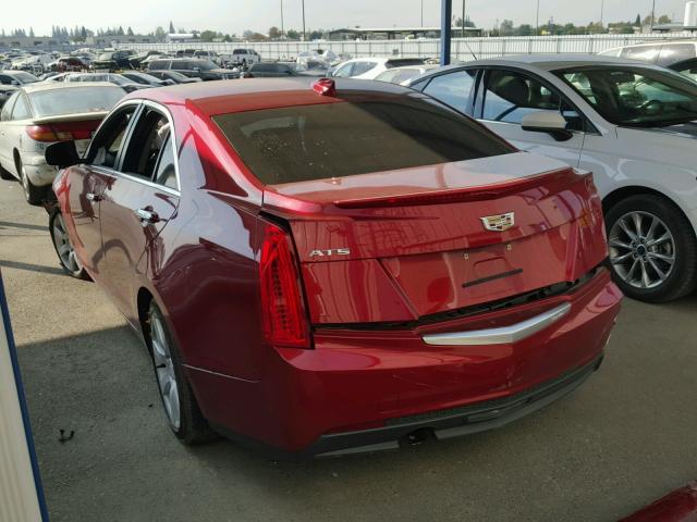 1G6AA5RAXG0109315 - 2016 CADILLAC ATS RED photo 3