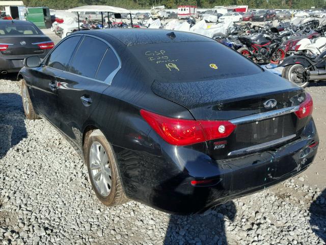 JN1BV7AR2EM682575 - 2014 INFINITI Q50 BASE Negro foto 3