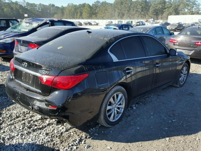 JN1BV7AR2EM682575 - 2014 INFINITI Q50 BASE Negro foto 4