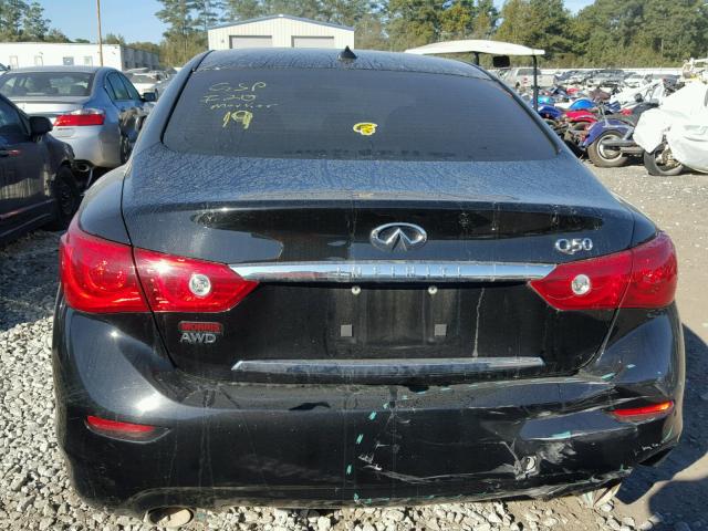 JN1BV7AR2EM682575 - 2014 INFINITI Q50 BASE Negro foto 9