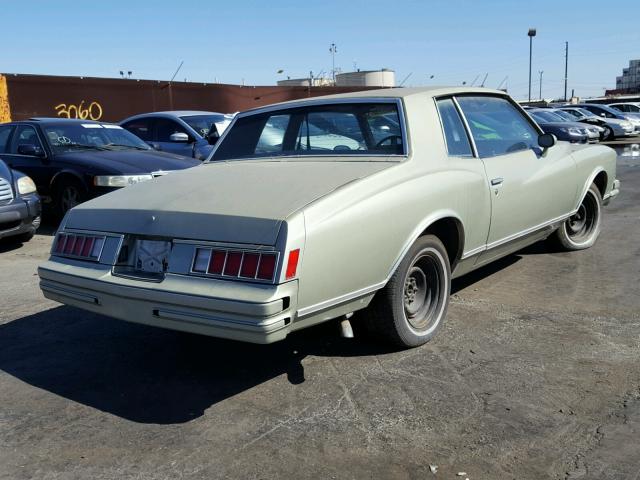 1Z37U8Z422035 - 1978 CHEVROLET MONTECARLO GREEN photo 4