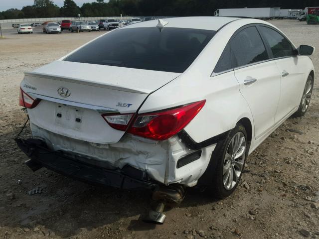 5NPEC4AB6CH407364 - 2012 HYUNDAI SONATA SE WHITE photo 4