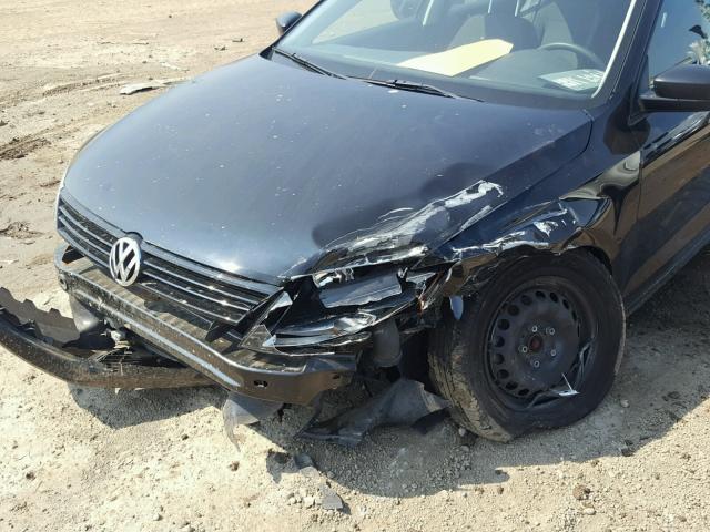 3VW1K7AJ6BM049635 - 2011 VOLKSWAGEN JETTA BASE 黑色 照片 9