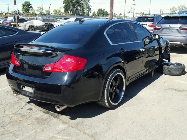 JNKBV61E97M707672 - 2007 INFINITI G35 BLACK photo 4