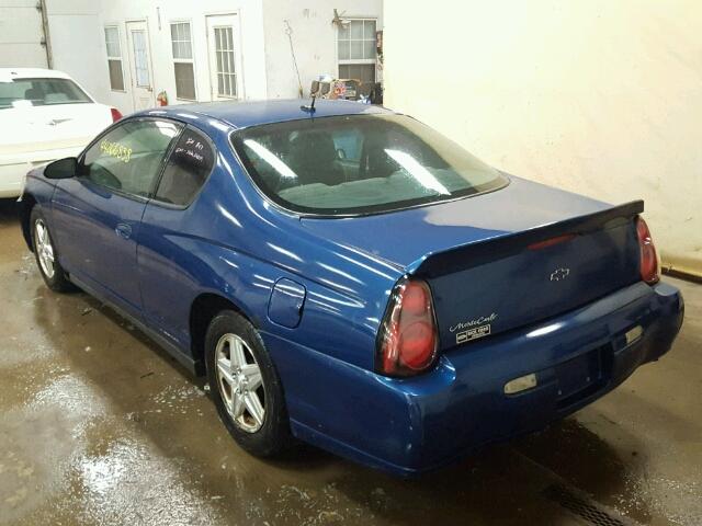 2G1WW12E659371564 - 2005 CHEVROLET MONTE CARL ლურჯი ფოტო 3