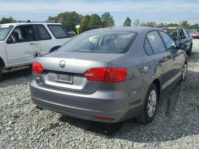 3VW2K7AJ7DM317874 - 2013 VOLKSWAGEN JETTA BASE CHARCOAL photo 4