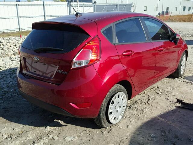 3FADP4EJ8EM101223 - 2014 FORD FIESTA SE RED photo 4