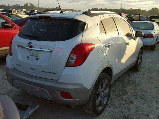 KL4CJASB0EB512457 - 2014 BUICK ENCORE WHITE photo 4