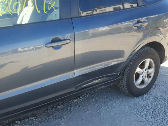 5NMSG73D07H107510 - 2007 HYUNDAI SANTA FE GRAY photo 9