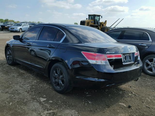 1HGCP2F66CA233560 - 2012 HONDA ACCORD BLACK photo 3