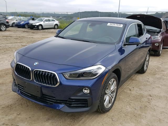 WBXYJ5C3XJEF69760 - 2018 BMW X2 XDRIVE2 BLUE photo 2