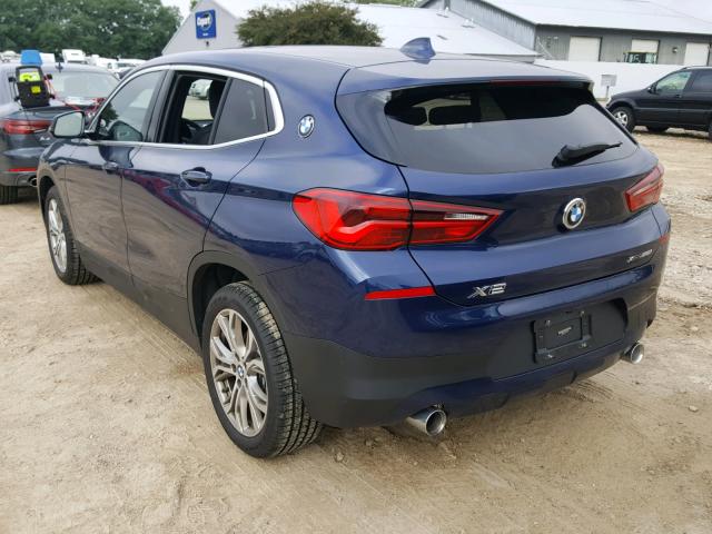 WBXYJ5C3XJEF69760 - 2018 BMW X2 XDRIVE2 BLUE photo 3