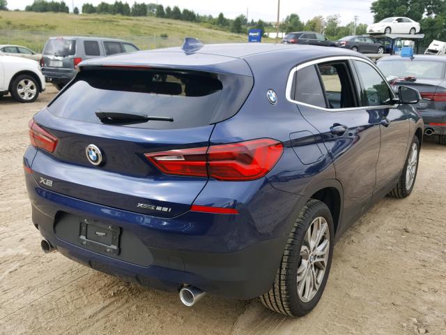 WBXYJ5C3XJEF69760 - 2018 BMW X2 XDRIVE2 BLUE photo 4