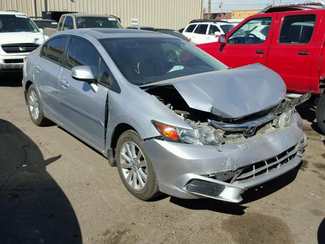 19XFB2F86CE327818 - 2012 HONDA CIVIC EX SILVER photo 1