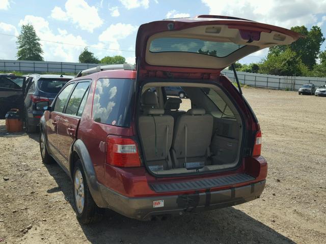 1FMZK02145GA13707 - 2005 FORD FREESTYLE MAROON photo 3