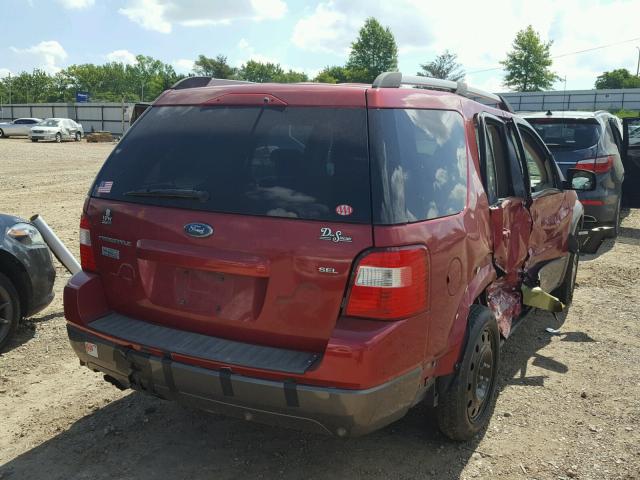 1FMZK02145GA13707 - 2005 FORD FREESTYLE MAROON photo 4