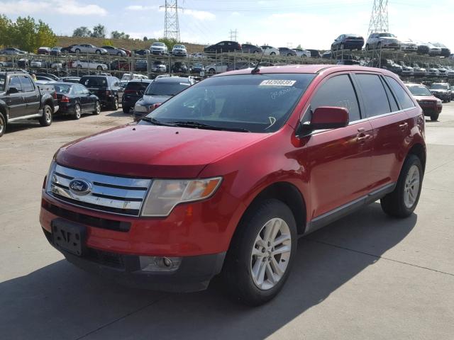 2FMDK3KC5ABA53485 - 2010 FORD EDGE LIMIT RED photo 2