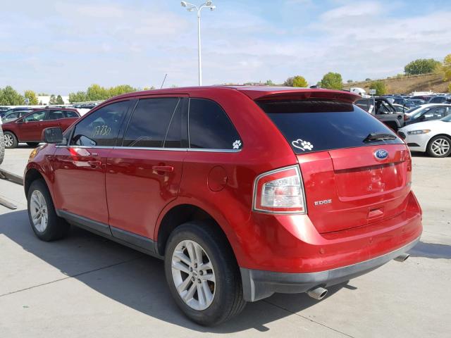 2FMDK3KC5ABA53485 - 2010 FORD EDGE LIMIT RED photo 3