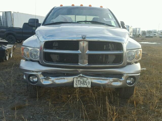 3D7MU48C74G154238 - 2004 DODGE RAM 3500 S SILVER photo 9