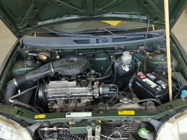 2C1MR2261Y6701537 - 2000 CHEVROLET METRO GREEN photo 7