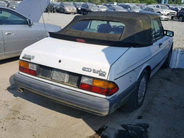 YS3AL75L1L7004327 - 1990 SAAB 900 WHITE photo 4