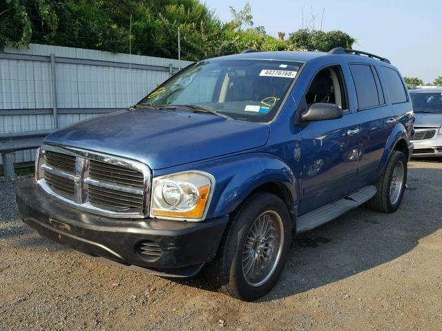 1D4HB38N54F235773 - 2004 DODGE DURANGO ST BLUE photo 2