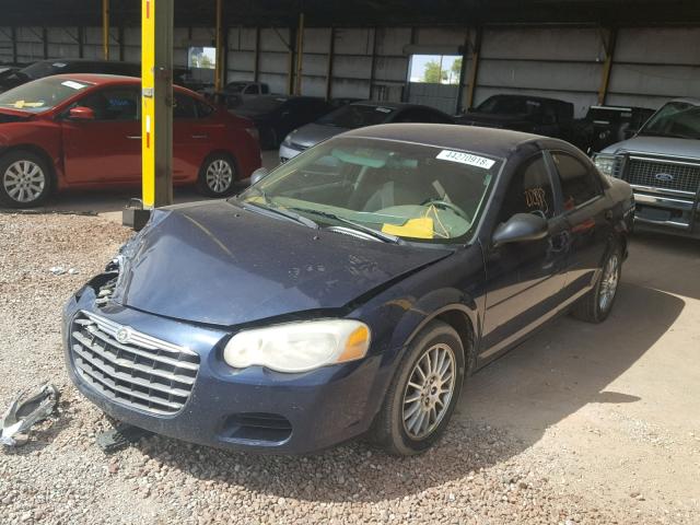 1C3EL46X06N251755 - 2006 CHRYSLER SEBRING BLUE photo 2