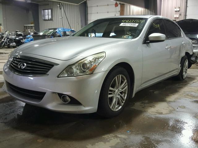 JN1DV6AR7BM451217 - 2011 INFINITI G25 SILVER photo 2