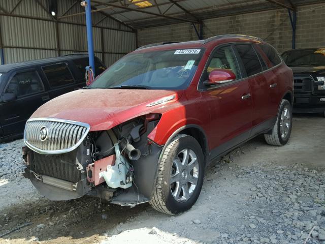 5GAER23D69J199876 - 2009 BUICK ENCLAVE CX RED photo 2