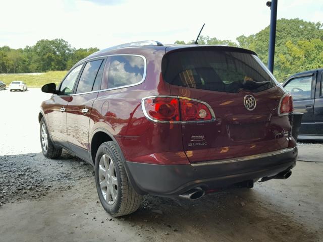 5GAER23D69J199876 - 2009 BUICK ENCLAVE CX RED photo 3