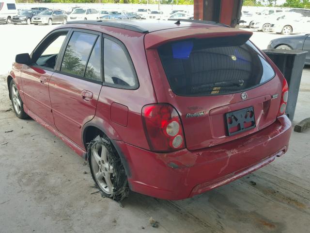 JM1BJ245821472516 - 2002 MAZDA PROTEGE PR RED photo 3