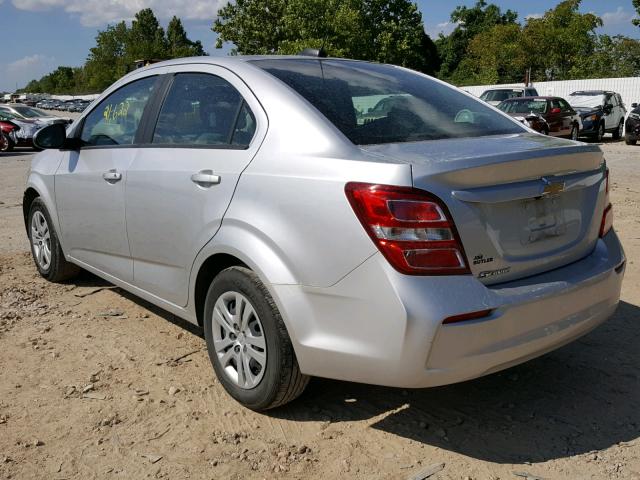 1G1JB5SH5H4137978 - 2017 CHEVROLET SONIC LS 银色 照片 3