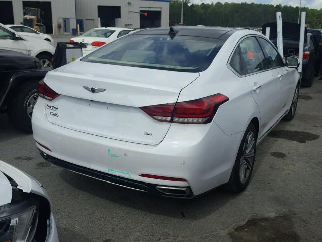 KMHGN4JE7JU239388 - 2018 GENESIS G80 BASE WHITE photo 4