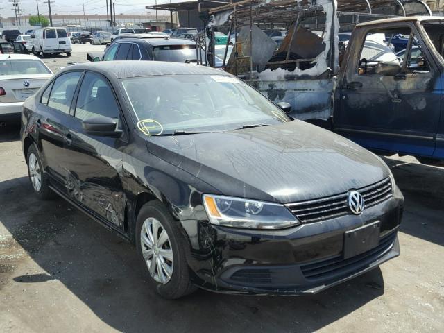 3VW2K7AJXBM397071 - 2011 VOLKSWAGEN JETTA BASE BLACK photo 1