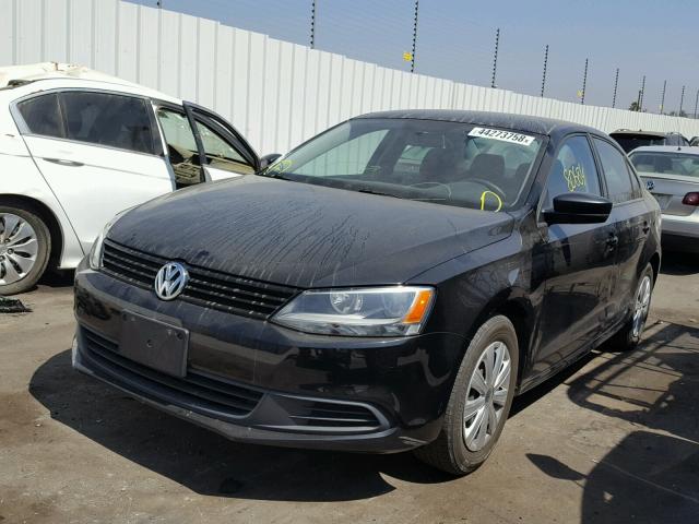 3VW2K7AJXBM397071 - 2011 VOLKSWAGEN JETTA BASE BLACK photo 2