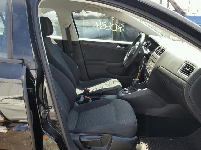 3VW2K7AJXBM397071 - 2011 VOLKSWAGEN JETTA BASE BLACK photo 5