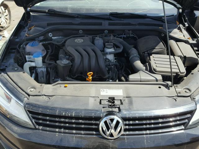 3VW2K7AJXBM397071 - 2011 VOLKSWAGEN JETTA BASE BLACK photo 7