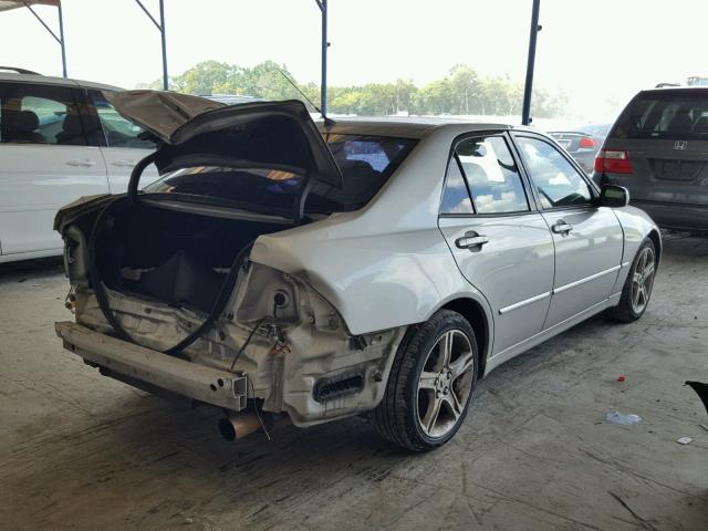 JTHBD192830065947 - 2003 LEXUS IS 300 SILVER photo 4