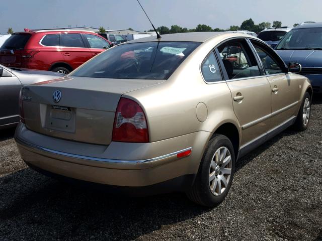 WVWPD63B83P332587 - 2003 VOLKSWAGEN PASSAT GLS GOLD photo 4