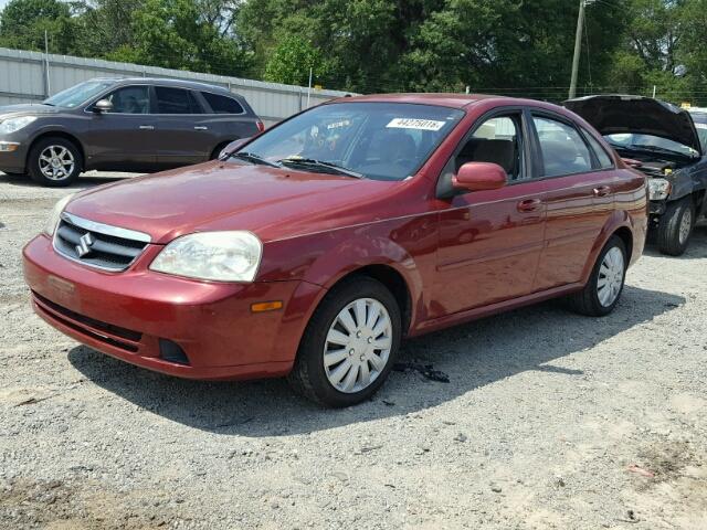 KL5JD56Z77K489674 - 2007 SUZUKI FORENZA BA RED photo 2