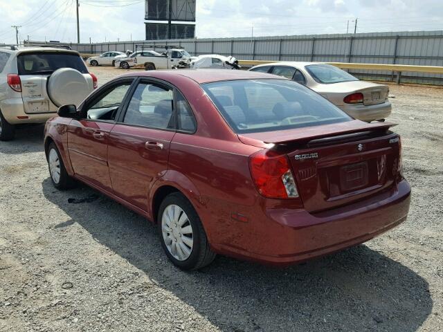 KL5JD56Z77K489674 - 2007 SUZUKI FORENZA BA RED photo 3