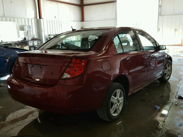 1G8AJ55F87Z120513 - 2007 SATURN ION LEVEL RED photo 4