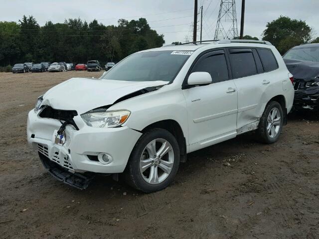 JTEES42AX82088516 - 2008 TOYOTA HIGHLANDER WHITE photo 2