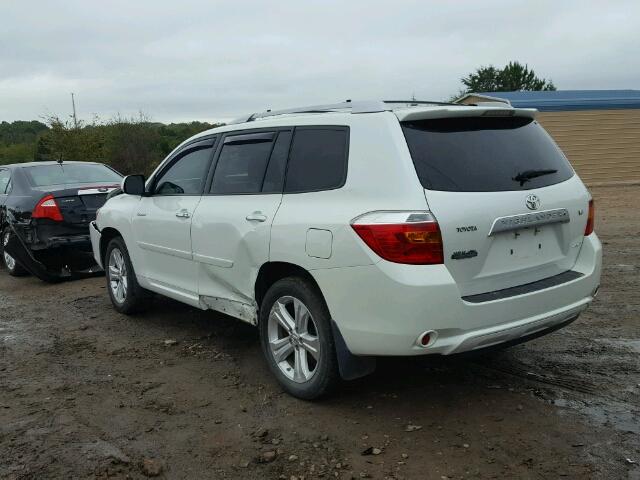 JTEES42AX82088516 - 2008 TOYOTA HIGHLANDER WHITE photo 3