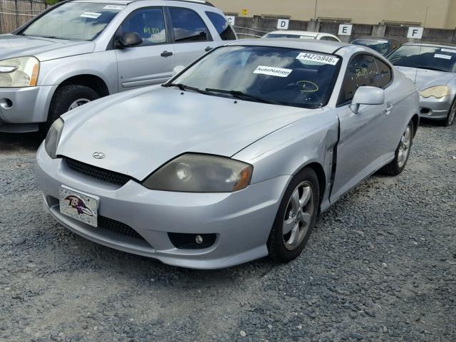 KMHHM65D26U221862 - 2006 HYUNDAI TIBURON GS SILVER photo 2