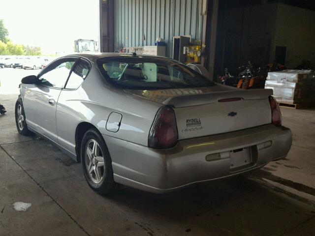 2G1WW12E559320105 - 2005 CHEVROLET MONTE CARL ვერცხლისფერი ფოტო 3