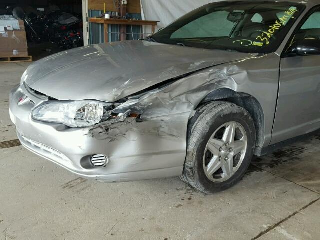 2G1WW12E559320105 - 2005 CHEVROLET MONTE CARL ვერცხლისფერი ფოტო 9